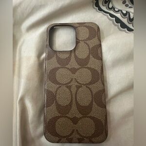 Coach iPhone 14 pro max case , authentic , some signs of use